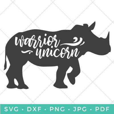Warrior Unicorn SVG Hey Let's Make Stuff 