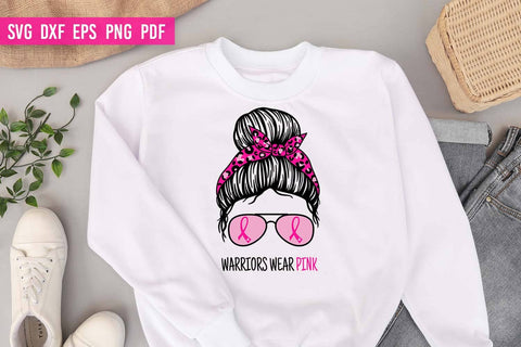 Warriors Wear Pink SVG | Breast Cancer SVG SVG Irina Ostapenko 
