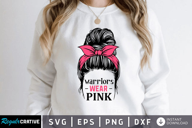 Warriors wear pink SVG Design SVG Regulrcrative 