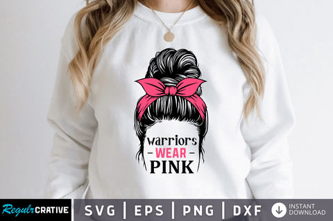 Warriors wear pink SVG Design SVG Regulrcrative 