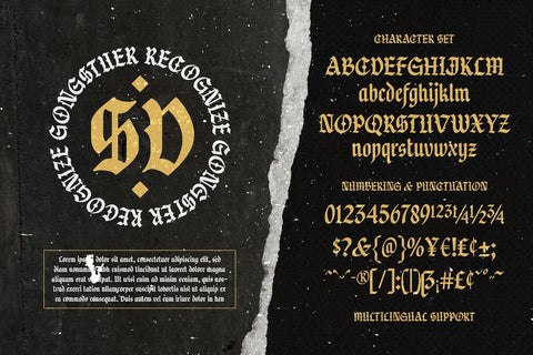 Warsuck - Hand Drawn Blackletter Font Arterfak Project 