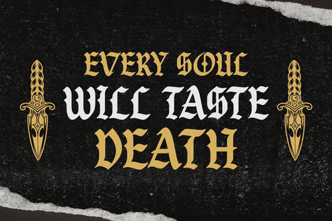 Warsuck - Hand Drawn Blackletter Font Arterfak Project 