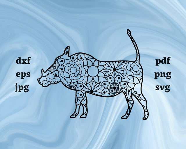 Warthog Mandala SVG Cut File SVG Northern Light SVG 
