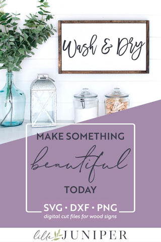 Wash and Dry SVG | Laundry Room SVG SVG LilleJuniper 