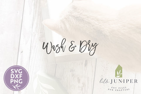 Wash and Dry SVG | Laundry Room SVG SVG LilleJuniper 