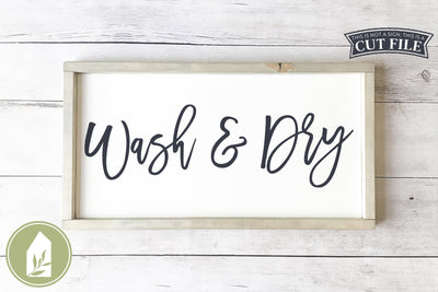 Wash and Dry SVG | Laundry Room SVG SVG LilleJuniper 