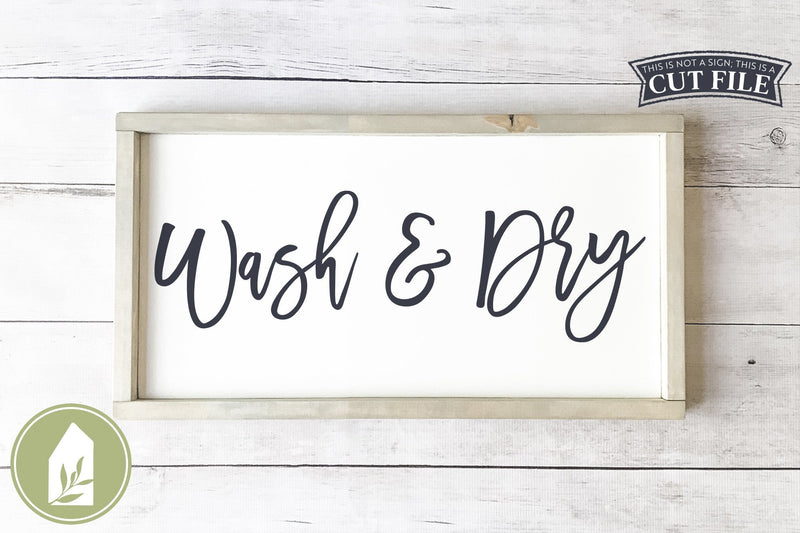 Wash and Dry SVG | Laundry Room SVG SVG LilleJuniper 