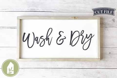 Wash and Dry SVG | Laundry Room SVG SVG LilleJuniper 