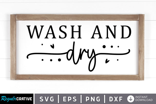 Wash and dry SVG SVG Regulrcrative 