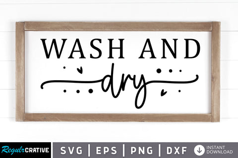 Wash and dry SVG SVG Regulrcrative 