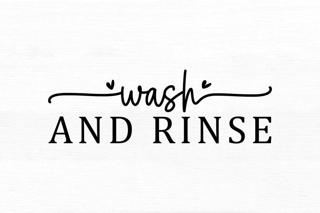 Wash and rinse svg So Fontsy