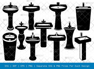 Wash Basin Svg Cricut Cut Files Png Bundle, SB01034 SVG ETC Craft 