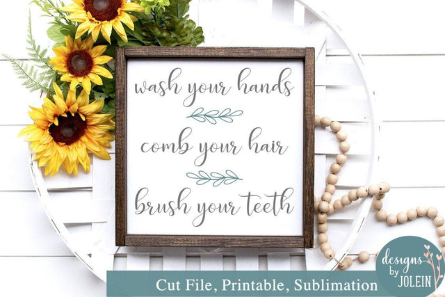 Wash Comb Brush Bathroom SVG SVG Designs by Jolein 