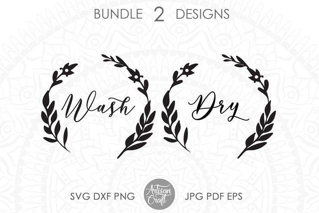 Wash Dry SVG ,laundry wall decor, wreath SVG SVG Artisan Craft SVG 