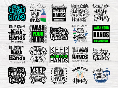 Wash Your Hands SVG, Bathroom Svg, Keep Calm Svg SVG TonisArtStudio 