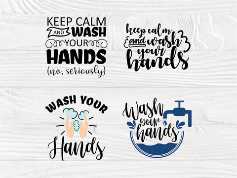 Wash Your Hands SVG, Bathroom Svg, Keep Calm Svg SVG TonisArtStudio 