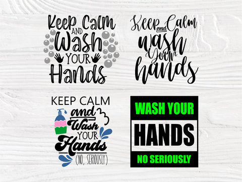 Wash Your Hands SVG, Bathroom Svg, Keep Calm Svg SVG TonisArtStudio 