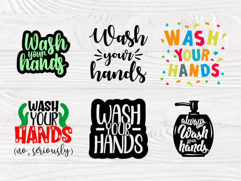 Wash Your Hands SVG Bundle, Bathroom Svg Quotes SVG TonisArtStudio 