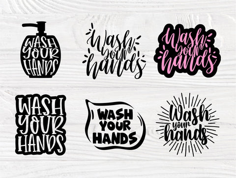 Wash Your Hands SVG Bundle, Bathroom Svg Quotes SVG TonisArtStudio 