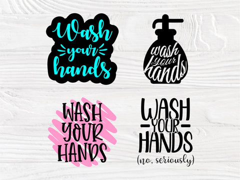 Wash Your Hands SVG Bundle, Bathroom Svg Quotes SVG TonisArtStudio 