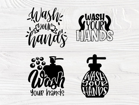 Wash Your Hands SVG Bundle, Bathroom Svg Quotes SVG TonisArtStudio 