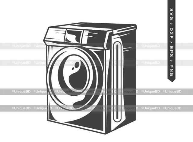 Washing Machine SVG Cut File | Laundry Svg | Washer Svg | Laundry Machine Svg | Laundromat Svg | Washing Machine Silhouette | Dxf | Eps | Png | Cut File SVG ETC Craft 