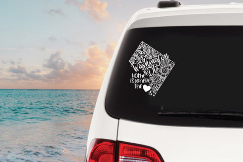 Washington DC Mandala SVG File - Home is Where the Heart Is SVG Old Market 