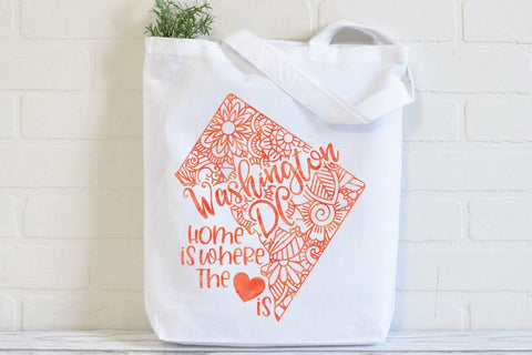 Washington DC Mandala SVG File - Home is Where the Heart Is SVG Old Market 