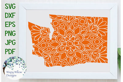 Washington Mandala SVG Wispy Willow Designs 