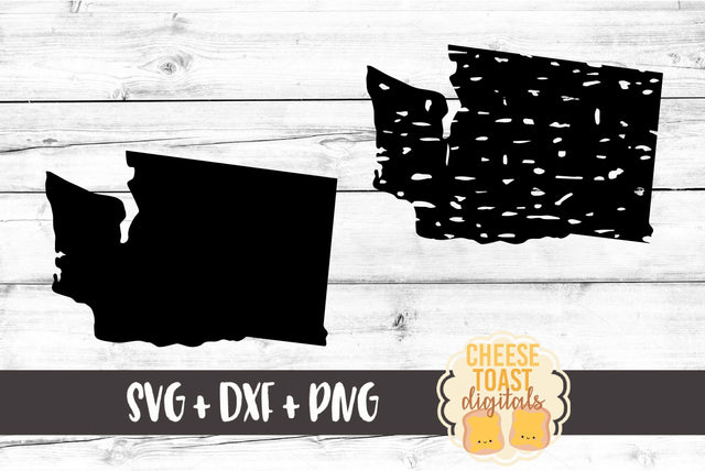 Washington - Solid & Grunge SVG Cheese Toast Digitals 