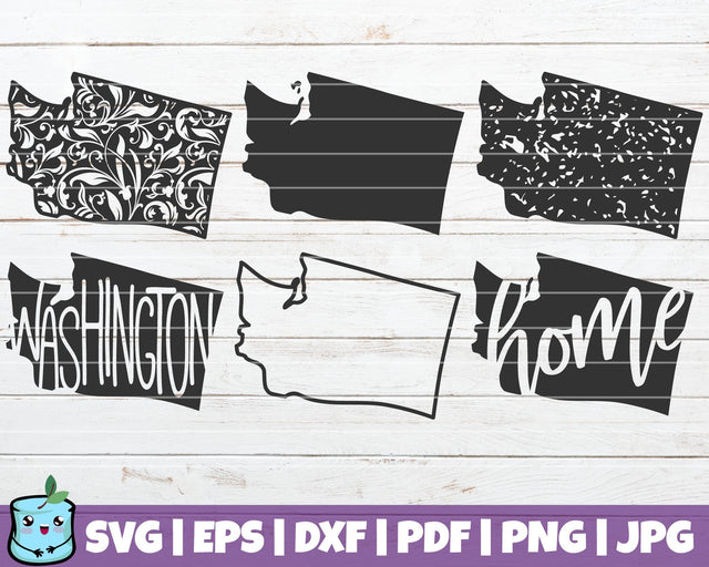 Washington State SVG MintyMarshmallows 