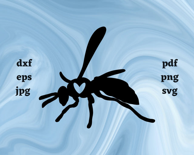 Wasp Heart SVG Cut File SVG Northern Light SVG 