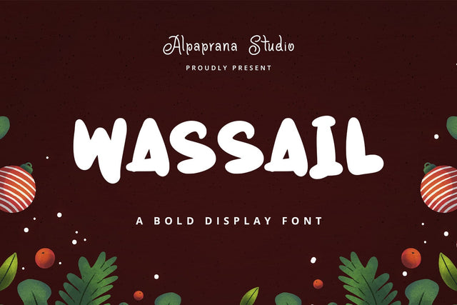 Wassail - Display Font Font Alpaprana Studio 