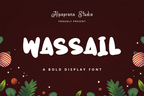 Wassail - Display Font Font Alpaprana Studio 