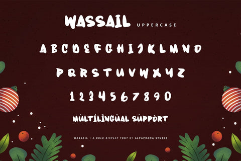 Wassail - Display Font Font Alpaprana Studio 