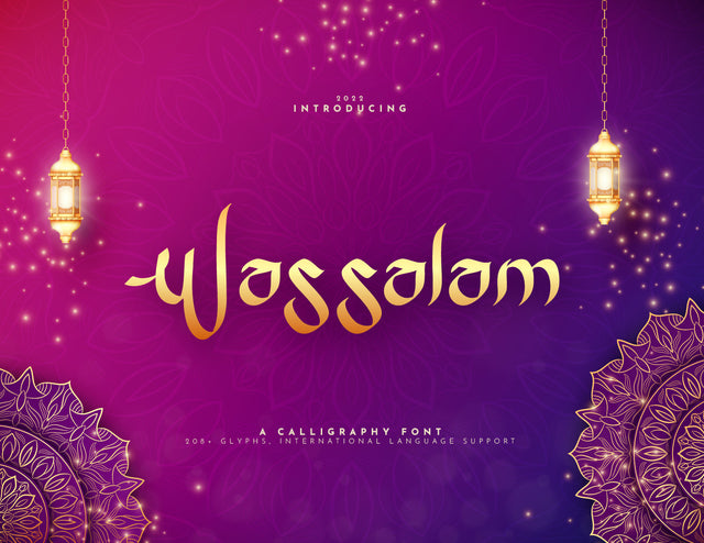 Wassalam Display Font Font inferno.studio3 