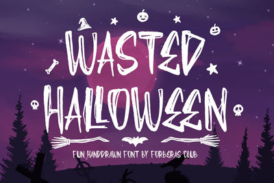 Wasted Halloween Font Forberas 