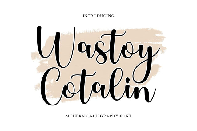 Wastoy Cotalin Font IRF Lab Studio 