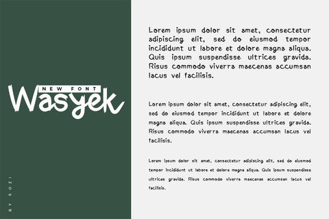 Wasyek Font twinletter 