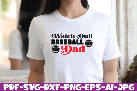 watch out! baseball dad SVG farhad farhad 