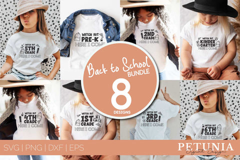 WATCH OUT GRADE SVG | BACK TO SCHOOL SVG BUNDLE 8 DESIGNS SVG Petunia Digital Design 