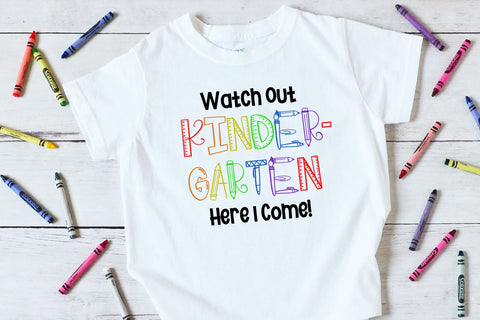 Watch Out Kindergarten Here I Come SVG | Back To School SVG SVG B Renee Design 