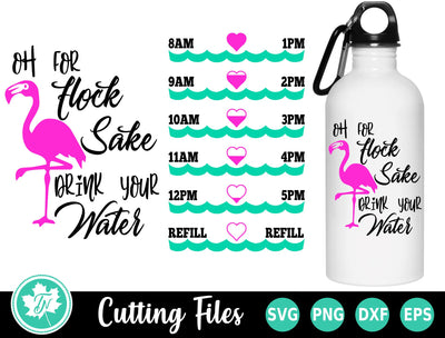 Water Bottle SVG | For Flock Sake SVG TrueNorthImagesCA 