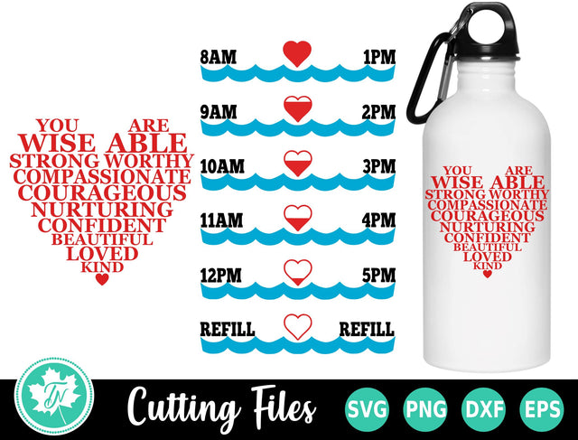 Water Bottle SVG | You Are SVG TrueNorthImagesCA 