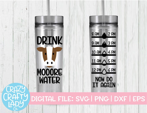 Water Bottle Tracker SVG Cut File Bundle SVG Crazy Crafty Lady Co. 