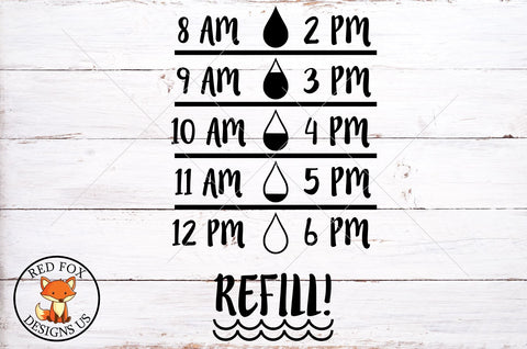 Water, Bottle | Tracker SVG| Water Bottle Fitness SVG RedFoxDesignsUS 
