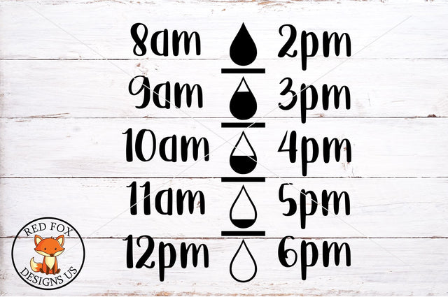 Water Bottle | Tracker SVG | Water Bottle Fitness SVG RedFoxDesignsUS 