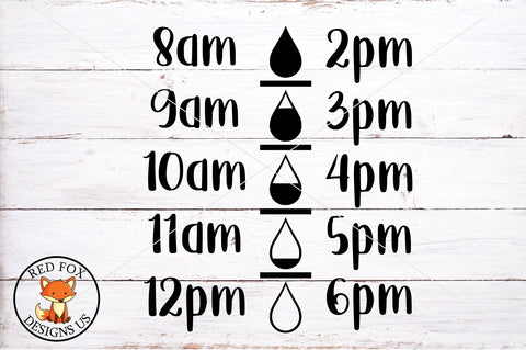 Water Bottle | Tracker SVG | Water Bottle Fitness SVG RedFoxDesignsUS 