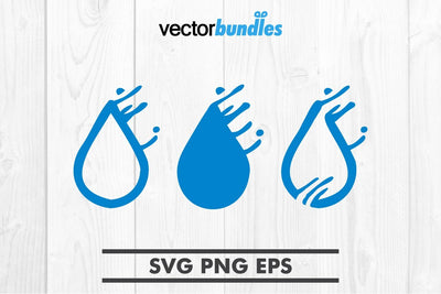 Water drop clip art svg SVG vectorbundles 