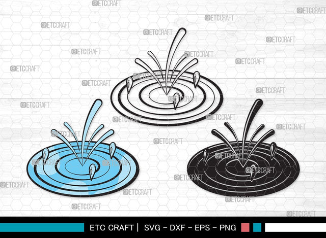 Water Droplets SVG | Droplets Svg | Drop Svg | Raindrop Svg | Water Droplets Clipart SVG ETC Craft 